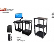 15U/18U/22U open server rack SPEEDSMOUNT IT network AV medical CCTV equipment storage cart