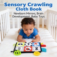 Newborn Sensory Toys Brain Baby Toys Crawling Mirrors Development Toys Cloth