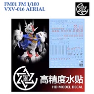 WATER DECAL [CHEN SING] FM 01 VXV-016 AERIAL GUNDAM 1/100 SLIDE FM01