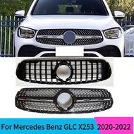 Front Bumper Grille Grill Refit Tuning For Mercedes Benz GLC Class X253 2020-2022 Glc 200 GLC220 GLC