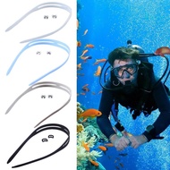 Mary 2Pcs Swimming Goggle Lanyard with Lock Clamps  Elastic Snorkeling Diving Goggle Silicone Strap 