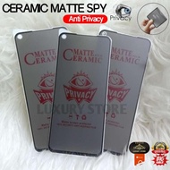 LAYAR Tempered glass Ceramic Matte Anti Spy Privacy Oppo type A54/A54 4G/A54 5G/A73 5G/A74/A74 4G/A7
