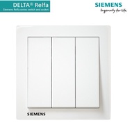 SIEMENS DELTA® Relfa SERIES  3 GANG 1 WAY SWITCH
