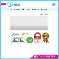 Midea 2.5HP Xtreme Cool R32 Non Inverter Air Conditioner | (MSAG-25CRN8)