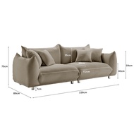 (JIJI SG) LOUISA 3 Seater Sofa (On-site-Assemby) / Living Room / Home Furniture / Pet Friendly / SG