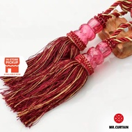 Crystal Bead Curtain Tiebacks / Tali Pengikat Langsir Manik Kristal (Ikat Tepi) Durable Rope - TB30
