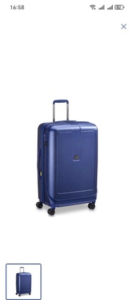 Delsey 法國大使26" GRENELLE SE 前開蓋可擴展行李箱 blue