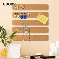 GOODV Self Adhesive Cork Board, Frameless Removable Pushpin Cork Board, Multifunctional Cork Materia