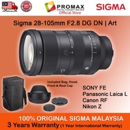 Sigma 28-105mm f2.8 DG DN Art Lens for Sony E / Leica L /  Canon RF