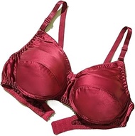 Women's 100% Mulberry Silk Everyday Bra Printed No Underwire Triangle Bras Plus Size Sexy Double-Sid