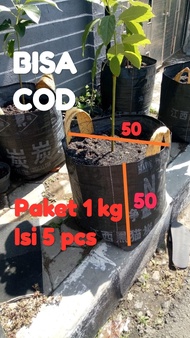 Paket Hemat 1kg isi 5 pcs Planter bag 100 Liter Planter bag 50x50 Polybag Pot Besar 100 liter Warna 