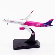 JC Wings 1: 400 Hungary Wings Airlines A321NEO A6-WZB Alloy Aircraft Model
