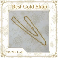 22k / 916 Gold Floral Chain / necklace by Best gold Shop