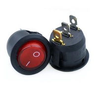 Saklar Bulat KCD1-102 3 Pin On-Off Rocker Switch Round