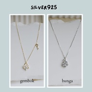 Fashion S925 Necklace Fashion Necklace Silver 925 Crystal Zirconia