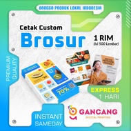 Custom Digital Printing Design Brochure Printing 1 Ream Flyer/ Size A4, A5, A6 AP150 Express Materia