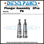 2Pcs Pump Element Plunger and Barrel Assembly P6 134101-1820 9411610109 for ISUZU GIGA 8PD1 10PD1 12