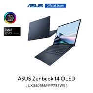 ASUS Zenbook 14 OLED UX3405MA-PP735WS, 14 inch thin and light laptop, 3K OLED, Intel Core Ultra 7-155H , 16GB LPDDR5X, Intel Arc Graphics, 1TB M.2 NVMe PCIe 4.0 SSD, thin 14.9mm , lightweight 1.2k, Eye Care, Wi-Fi 6E
