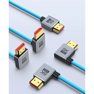 HDMI2.1 Elbow Right Angle HD SLR Connection Monitor Portable Screen TV Computer Monitor Projector 8K