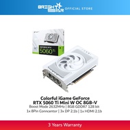 Colorful iGame GeForce RTX™ 5060 Ti Mini W OC 8GB-V 8GB GDDR7 Graphics Card