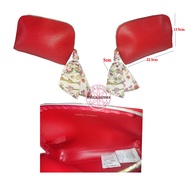 กระเป๋าเครื่องสำอาง สีแดง สไตล์คลาสสิค วินเทจ ESTEE LAUDER Red Pebble Pouch