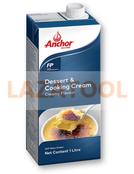 ANCHOR ดีเซิร์ต &amp; คุกกิ้งครีม 1 ลิตร anchor​ dessert cooking​ cream​ 1L แองเคอร์ กลิ่น​ครีม​ ครีมแท้​