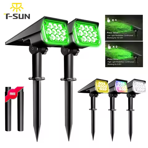 1PCS Solar Power Light Adjustable Light Temperature Solar Garden Light outdoor IP65 Solar Lamp Super