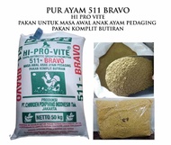 PAKAN AYAM 511 BRAVO PUR ANAK AYAM PEDAGING POKPHAND