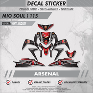 Mio Soul i 115 Decals - ( Gloss Vinyl high grade brand Sticker)- Automotive Design