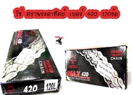 โซ่ ตราพระอาทิตย์ 100%เบอร์ 420 120ข้อ Jomthai Asahi Max 420 - 120L โซ่ พระอาทิตย์ (JOMTHAI) แท้ ขนา