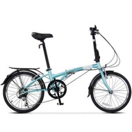 Folding Bicycle 20 Inch Ultra Light Variable Speed Foldable Bicycle Adult Student Men And Women Bicycle