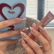 Handmade nail Hailey Bieber Style Moonlight Wear Nail Almond shape Manicure Patch Clear Simple nail 