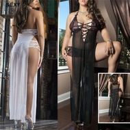 in stock SE Women Underwear Erotic Sex Costumes Lace Baby Doll Lingerie Long Dress & Pant