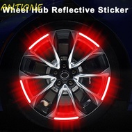 ANTIONE Car Hub Reflective Sticker Motorcycle Tyre General Car-Styling Tire Rim Tape Decorative Strips Luminous Tire Rim Reflective Stripes