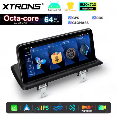 XTRONS 10.25" Android Car Multimedia Player For BMW 1 Series E81 E82 E87 E88 IPS 2+64GB Car Radio Wi
