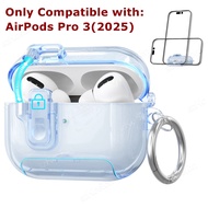 Ốp bảo vệ Airpods Pro 3 (2025) có vỏ khóa an toàn chống nhòe nhựa TPU mềm trong suốt thích hợp cho i