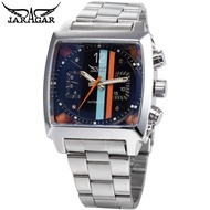 Jaragar Square Tv Date Mens Automatic Mechanical Watch Steel Belt Mens Watch