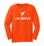 เสื้อยืดคอกลม แขนยาว สี  LALAMOVE LONG SLEEVE ลาล่ามูฟ ผ้า cotton no.20 คุณภาพส่งออกเสื้อยืดคอกลม แข