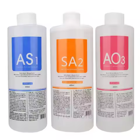 400ml AS1 SA2 AO3 Skincare Face Facial Serum Aqua Peel Solution For Hydro Dermabrasion Skin Deep Cle