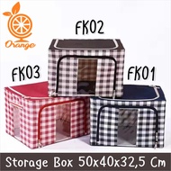 Lipat kotak penyimpanan pakaian serbaguna mainan box tahan lembab storage box baju besar organizer f