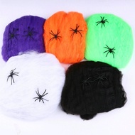 Five Baby Fortune Halloween Spider Web Ghost Festival Spider Cotton Scene Decoration Spider Silk Spi