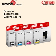 Canon PGI-2700 PGI 2700 PGI2700 Black Cyan Magenta Yellow Ink For Printer iB4070 IB4170 MB5170 MB507