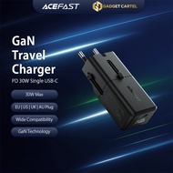ACEFAST PWRUP Z7 TRAVEL CHARGER ADAPTOR PPS GAN PD 30W USB-C PPS SUPER FAST CHARGING