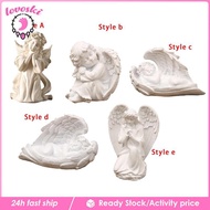 [Lovoski] Angel Statue Resin Angel Figurine Angel Sculpture Angel Resin Figurine Ornament for Booksh