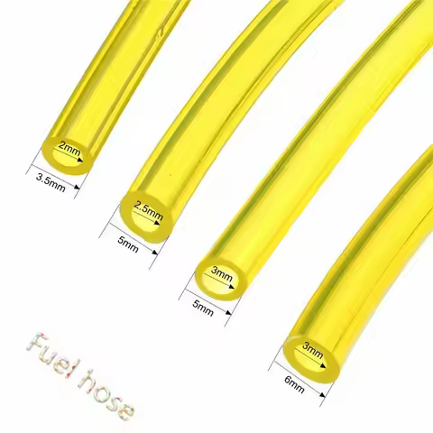 0.6 Meter 4Size 2x3.5/2.5x5/3x5/3x6mm Petrol Fuel Gas Line Pipe Hose Petrol Line Oil Gas Resistant f