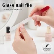 Glass Nail File Double Sided 9cm, Gentle On Natural Nails For Precise Shaping And Smoothing, C2q7