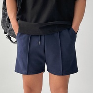 กางเกงขาสั้นกีฬาผ้าฝ้ายระบายอากาศสําหรับชายฤดูร้อนหลวมพอดีดูดซับเหงื่อวิ่งการฝึกอบรมกางเกง Deep Squa