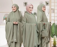 Mukena Cantik 3in1 Crincle Airflow Premiium import TERBARU 2023