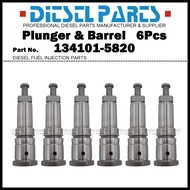 6Pcs Plunger and Barrel Assembly P44 134101-5820 9443610052 for HINO 700 Profia / Engine EK100 K13D