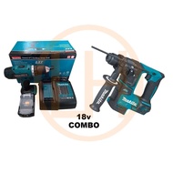 Makita DDF453SFX7 18V Cordless Driver Drill 13MM 1/2" + Makita DHR171 Brushless Rotary Hammer - Makita Combo